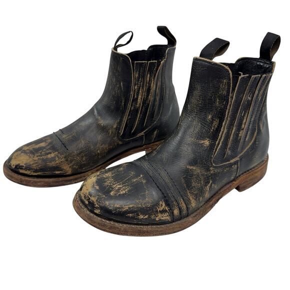 Bed Stu Chelsea Ankle Boot Men's Size 10 Brown Distressed Leather Pull On Rustic - Picture 1 of 13